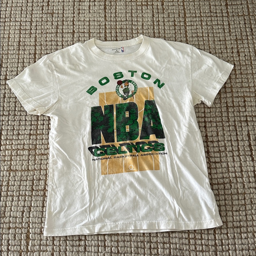 Abercrombie & Fitch White NBA Graphic Tee